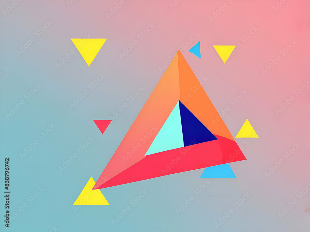 abstract minimal cubism colors triangles art abstract minimal cubism colors triangles art