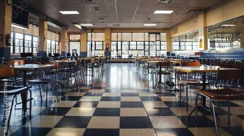 Wallpaper Mural "Stock Photo of an Empty Cafeteria" Torontodigital.ca