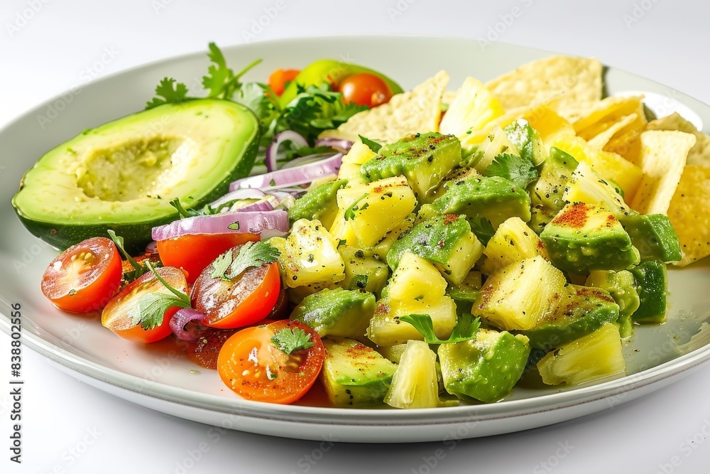 Tempting Avocado and Pineapple Salsa with a Touch of Sweetness Tempting Avocado and Pineapple Salsa with a Touch of Sweetness