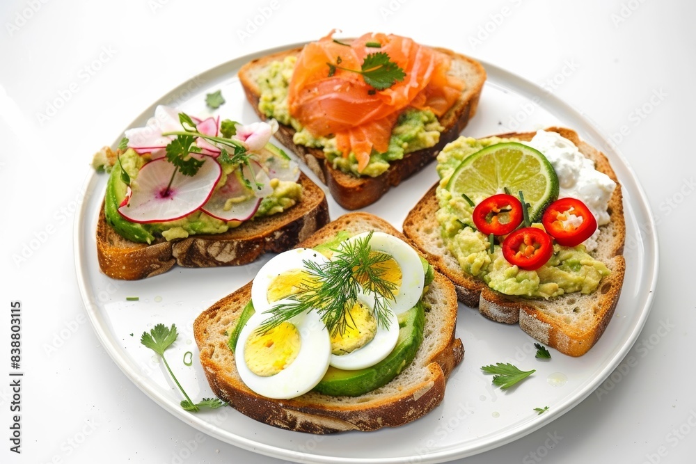 Culinary Perfection: Avocado Toast Three Ways with Egg Salad, Smoked Salmon, and Spicy Sourdough Culinary Perfection: Avocado Toast Three Ways with Egg Salad, Smoked Salmon, and Spicy Sourdough