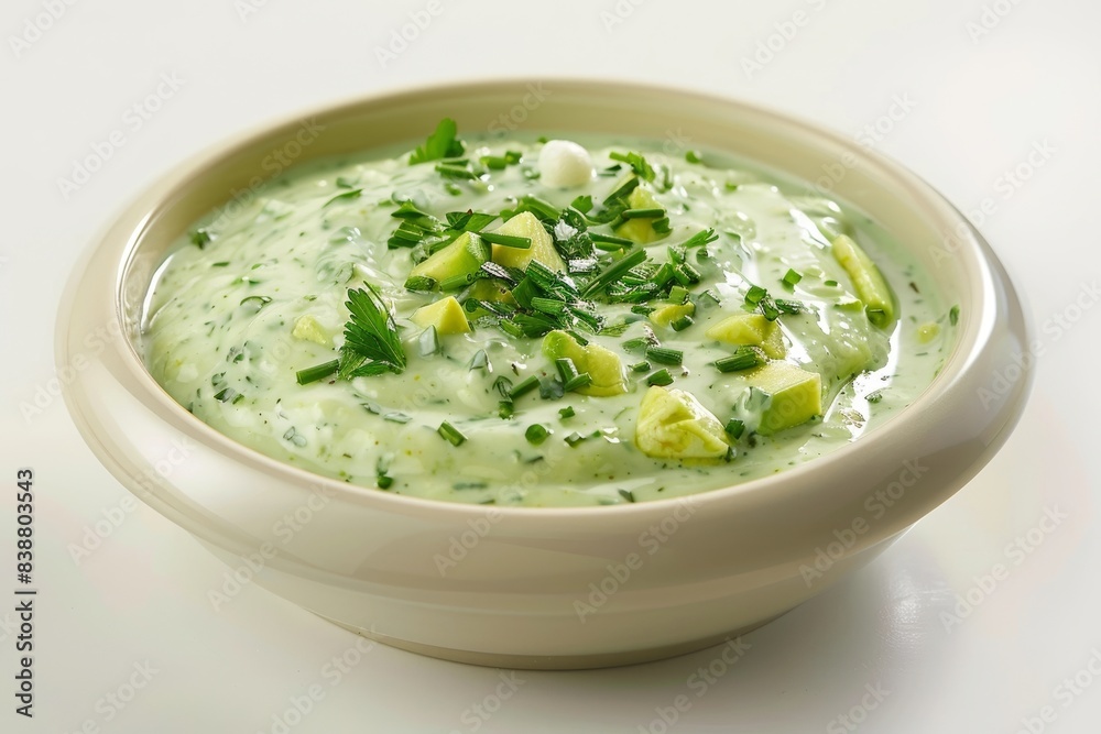 Homemade Avocado Ranch Dressing with Vibrant Green Hue Homemade Avocado Ranch Dressing with Vibrant Green Hue