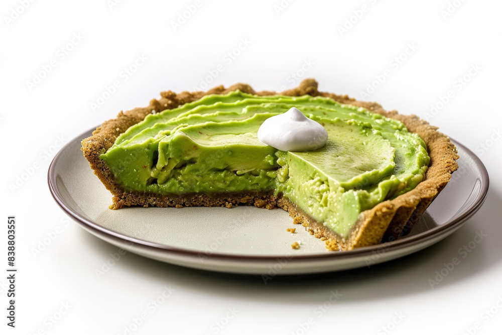 Creamy Avocado Pie with Sweet and Savory Blend Creamy Avocado Pie with Sweet and Savory Blend