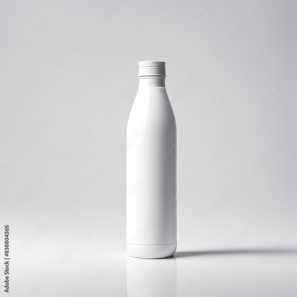 white bottle mockup isolated white background white bottle mockup isolated white background