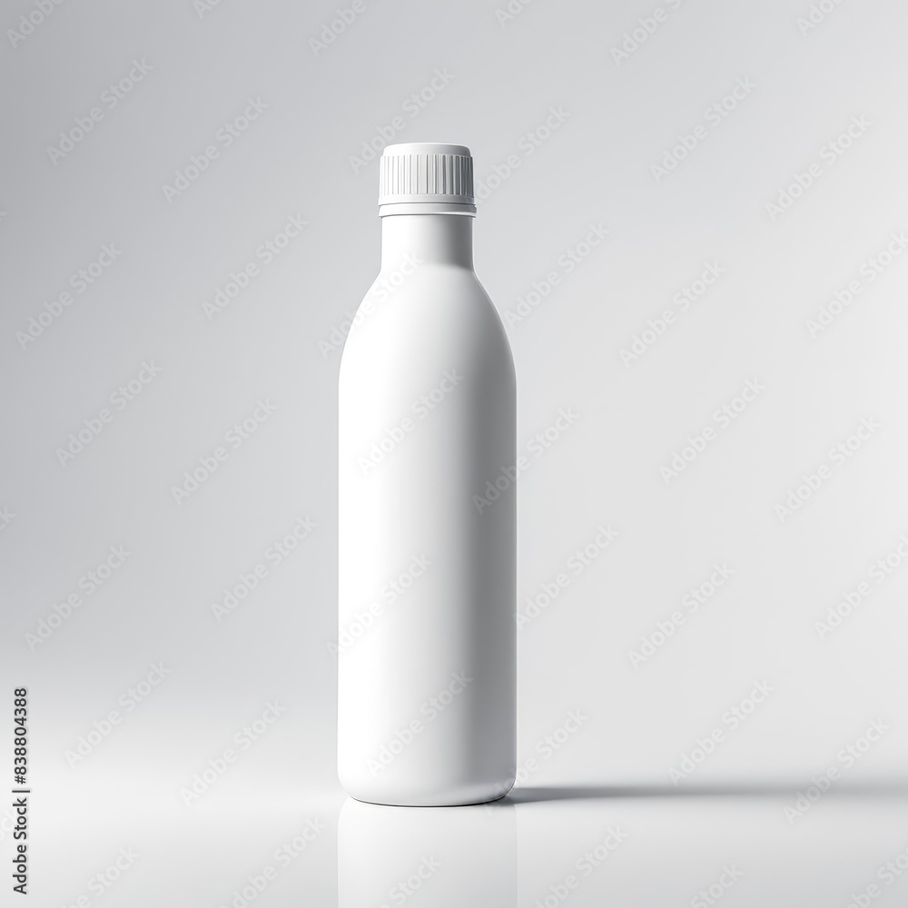 white bottle mockup isolated white background white bottle mockup isolated white background