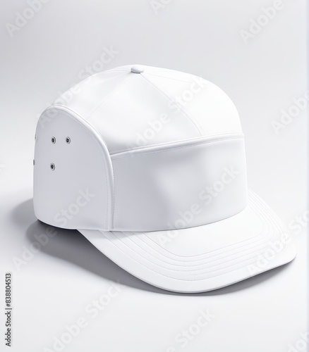 white hat mockup isolated white background.