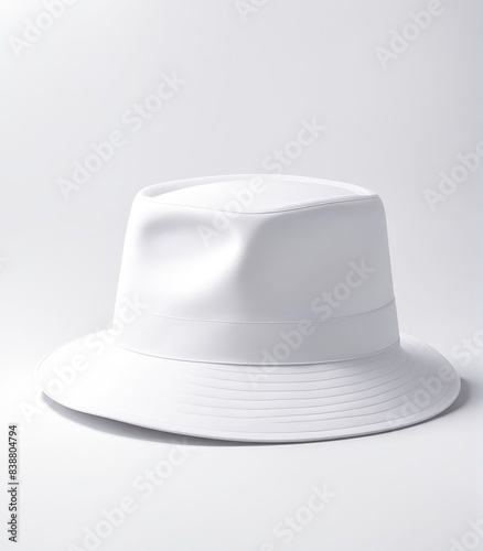 white hat mockup isolated white background.