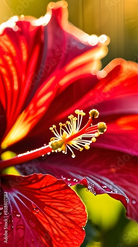 A colorful butterfly perched on a flower in a garden during spring photo