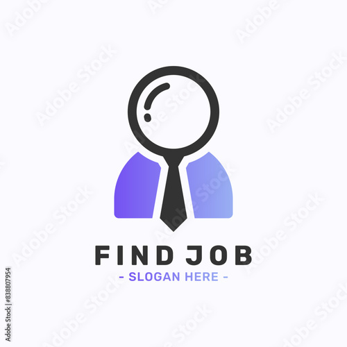 Find job logo design template