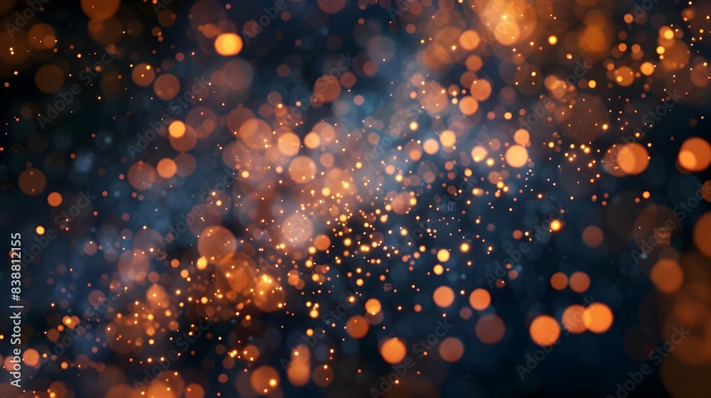 Obraz premium Glowing Particles Creating Abstract Shapes in Dynamic Motion