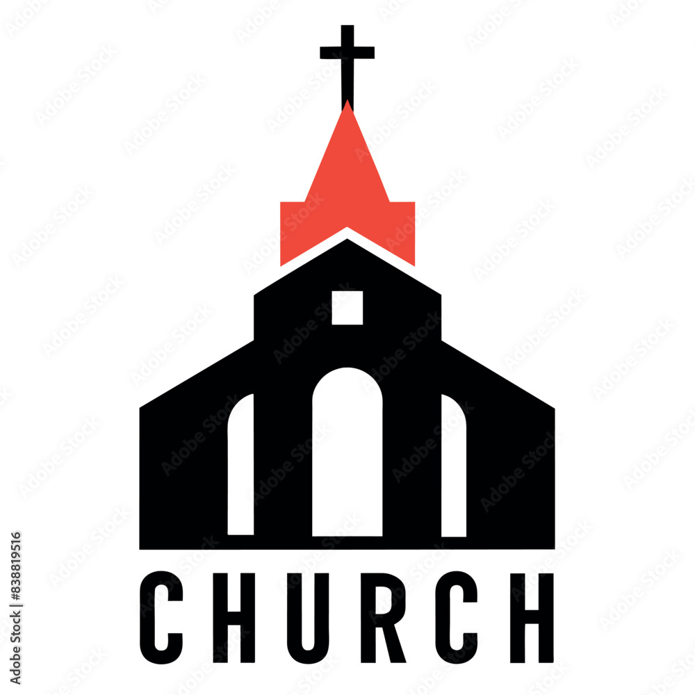 church logo vector art illustration church logo vector art illustration