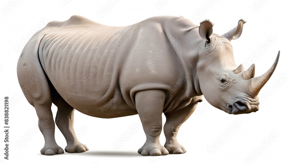 Rhinoceros isolated on white background Rhinoceros isolated on white background
