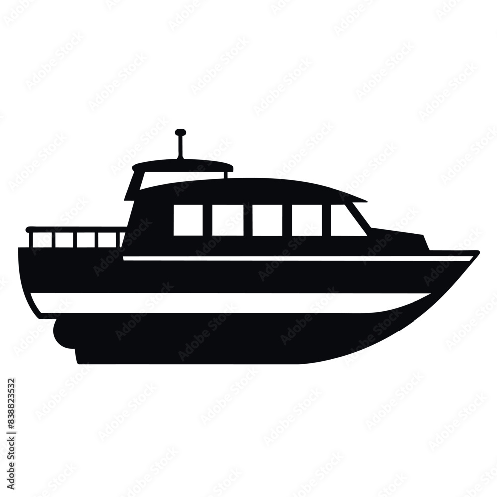 river water taxi flat style silhouette, a water taxi silhouette, isolated white background river water taxi flat style silhouette, a water taxi silhouette, isolated white background
