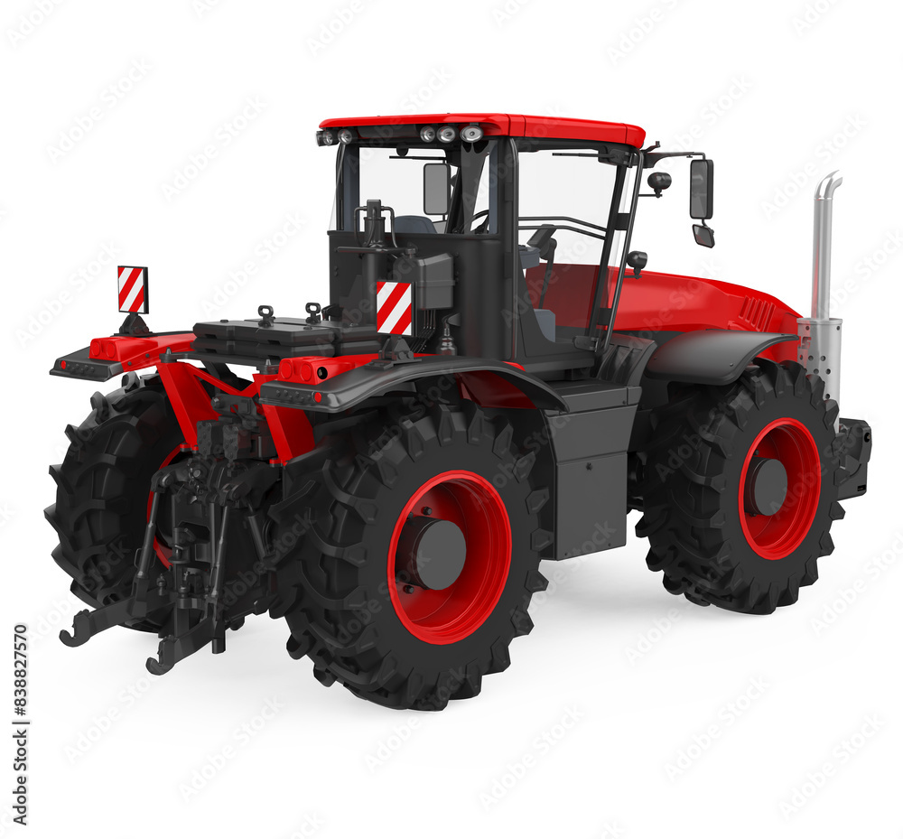 Obraz premium Red Tractor Isolated