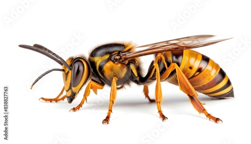 Hornet bee Isolated on white background