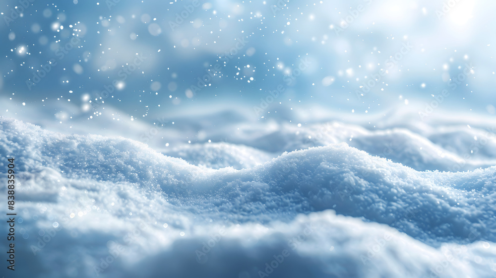 Snow on a blurred background Snow on a blurred background