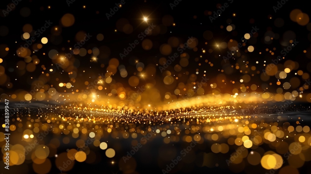 Golden glitter background with shiny lights. Golden glitter background with shiny lights.