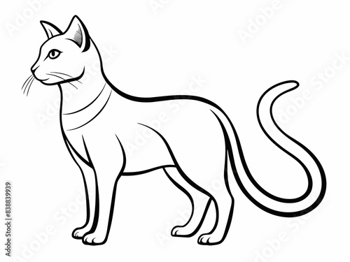 Cat Line Art Drawing Vector Design,cat line art, cat drawing, vector design, cat illustration, feline outline, cat vector, minimalist cat, cat silhouette, cat sketch, line drawing, 