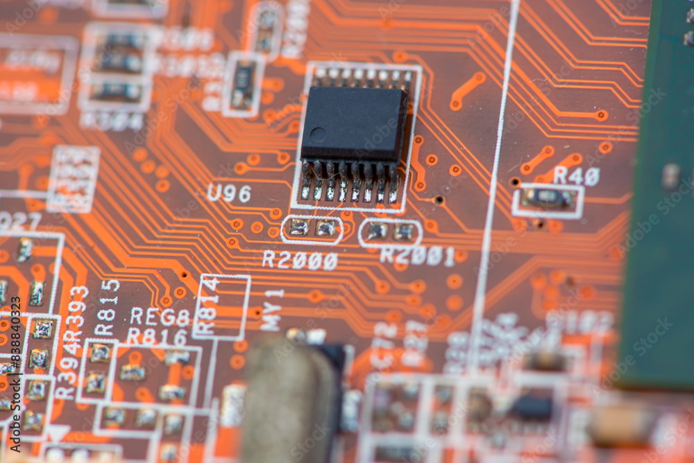 Abstract,close up of Mainboard Electronic background.
(logic board,cpu motherboard,circuit,system board,mobo) Abstract,close up of Mainboard Electronic background.
(logic board,cpu motherboard,circuit,system board,mobo)