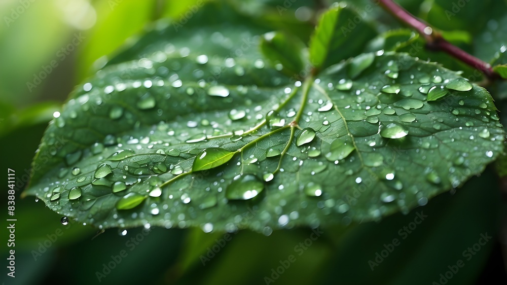 water drops on leaf water drops on leaf