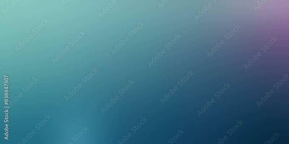 Obraz premium Purple to teal gradient background with noise texture, dynamic hues,Blurred Gradient