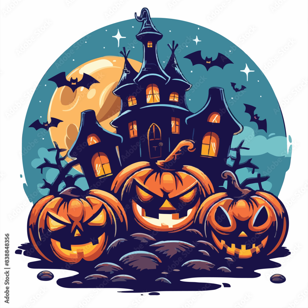 Helloween vector illustration for t-shirt
Helloween vector illustration for t-shirt