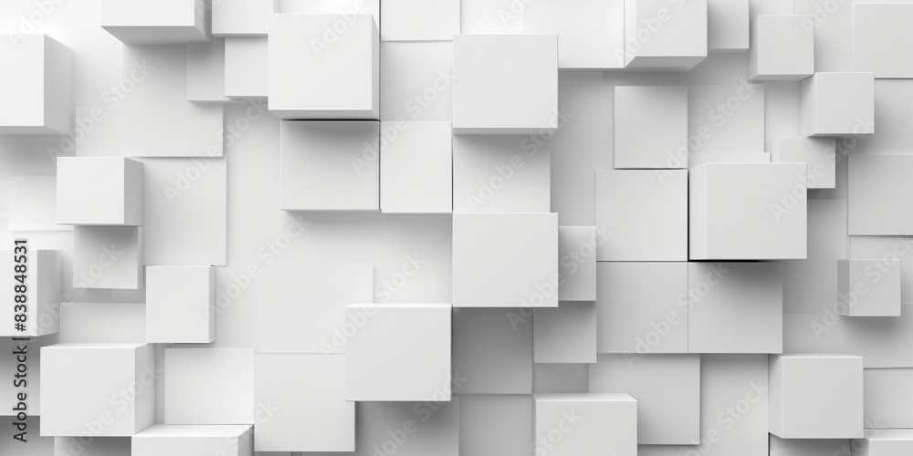 Abstract White Cubes Background. An abstract image featuring an arrangement of white cubic shapes. Abstract White Cubes Background. An abstract image featuring an arrangement of white cubic shapes.
