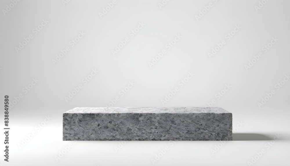 Stone Rock Podium Isolated on white background Stone Rock Podium Isolated on white background