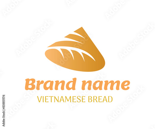 Bread logo icon design template elements. Vietnamese bread logo isolated on white background.