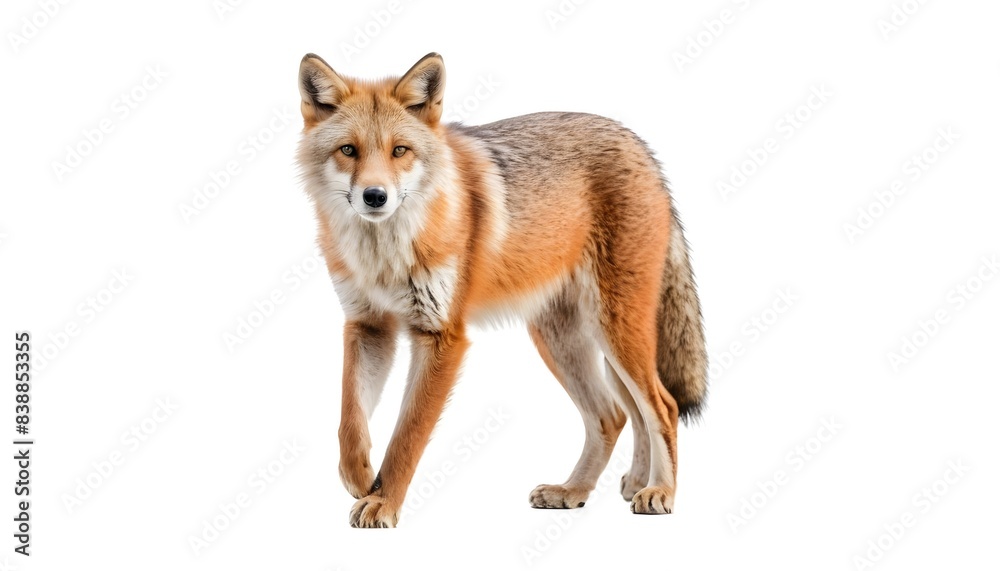 Fox isolated on white background Fox isolated on white background