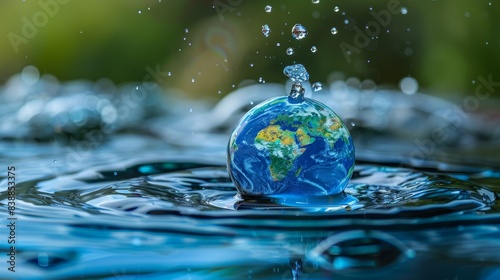 Water Droplet Safeguarding the Earth Generative AI