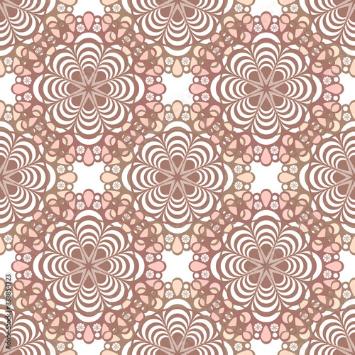 Seamless lace pattern print background