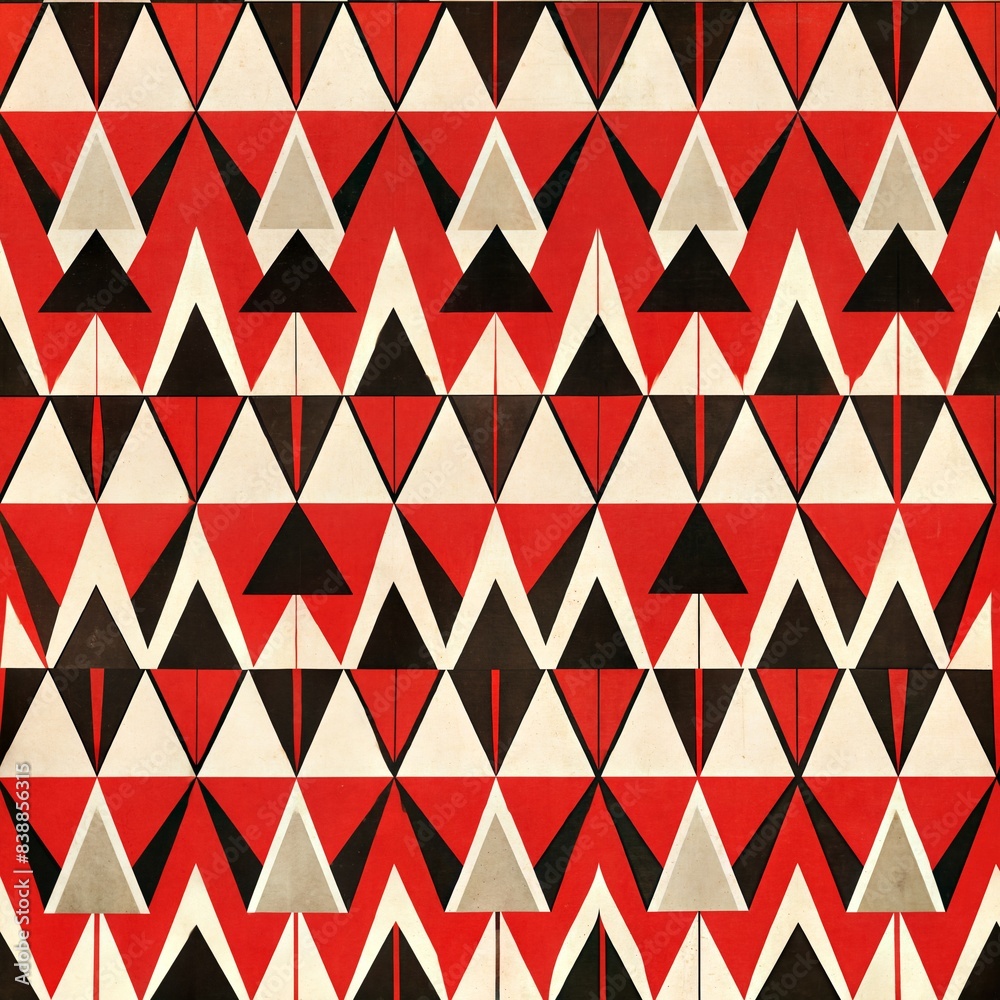 Pattern Seamless Mid-Century RetroGeometric Triangulo Pattern Seamless Mid-Century RetroGeometric Triangulo