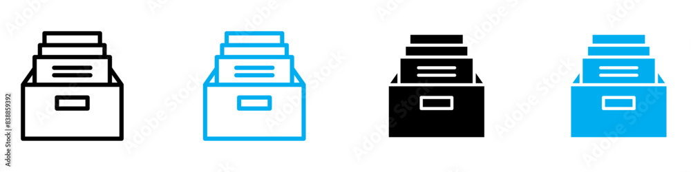 Folder Box Icon for Office Organization, Document Management, and Filing Systems Folder Box Icon for Office Organization, Document Management, and Filing Systems