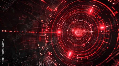 Wallpaper Mural Abstract circle futuristic technology background Torontodigital.ca