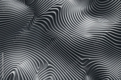 An elegant guilloche curve texture in monochrome, perfect for creating premium business graphics.