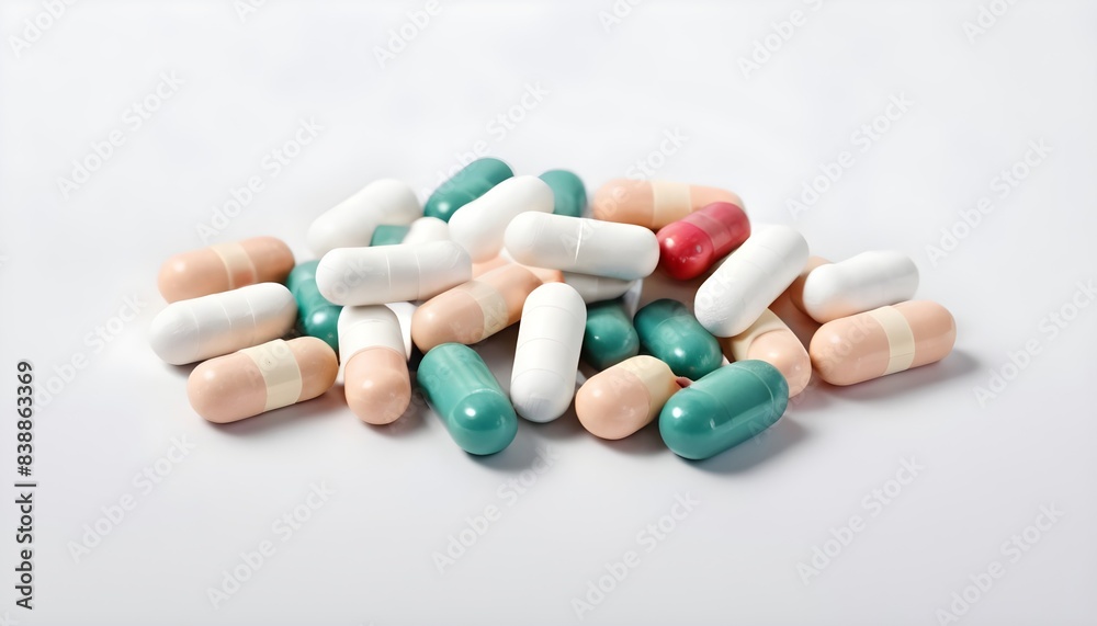 Medicine capsule isolated on white background Medicine capsule isolated on white background