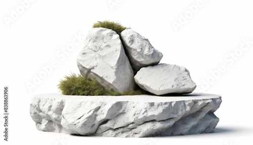 rock isolated on white background