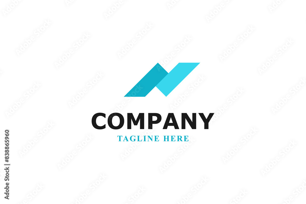 letter n modern business logo letter n modern business logo