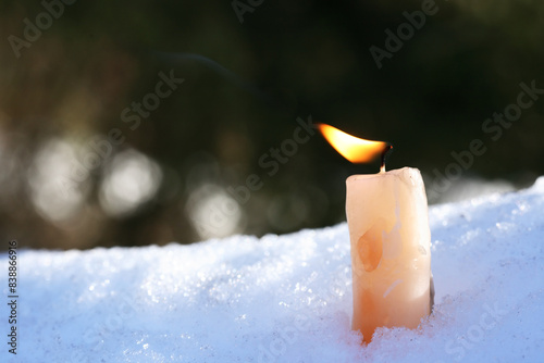 Candle In The Snow