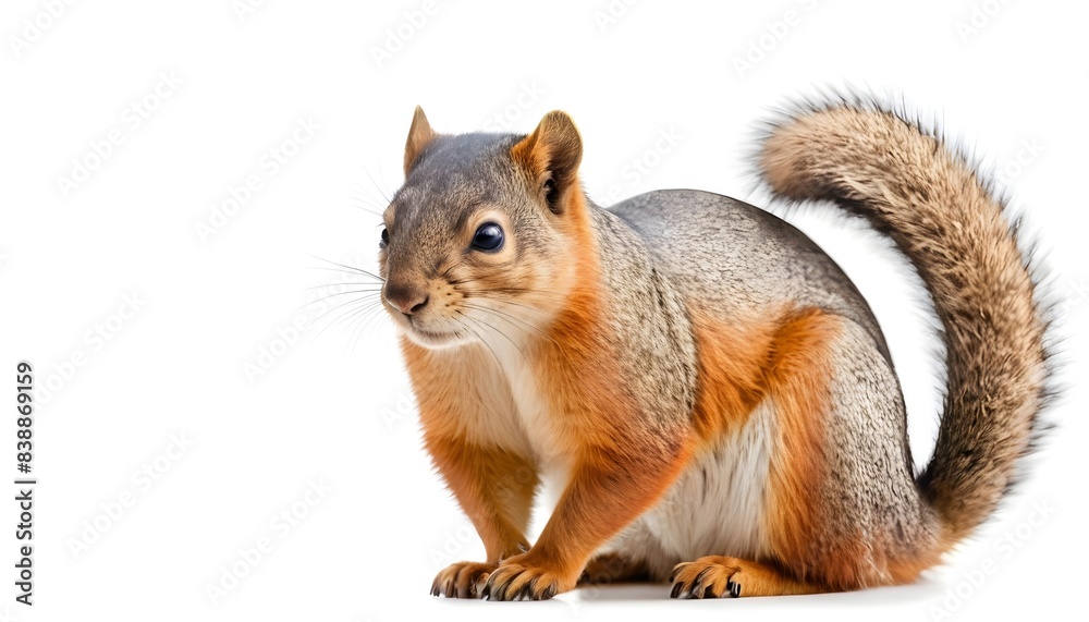 squirrel isolated on white background squirrel isolated on white background