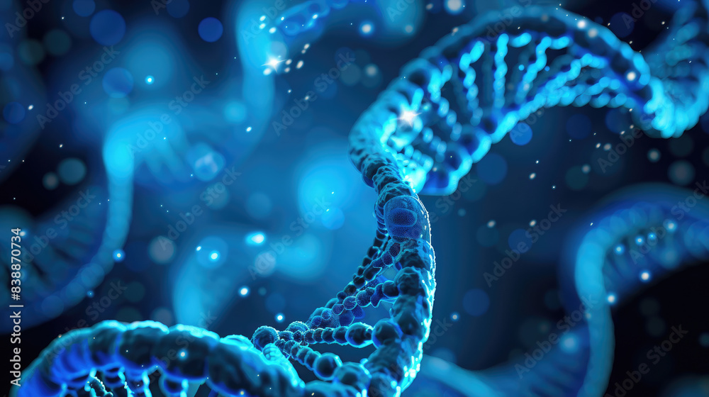 Detailed View of DNA, RNA, and Cell Structures Detailed View of DNA, RNA, and Cell Structures