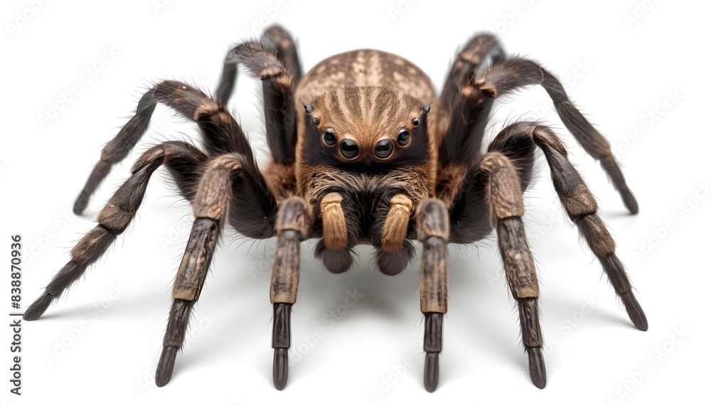 Tarantula isolated on white background Tarantula isolated on white background
