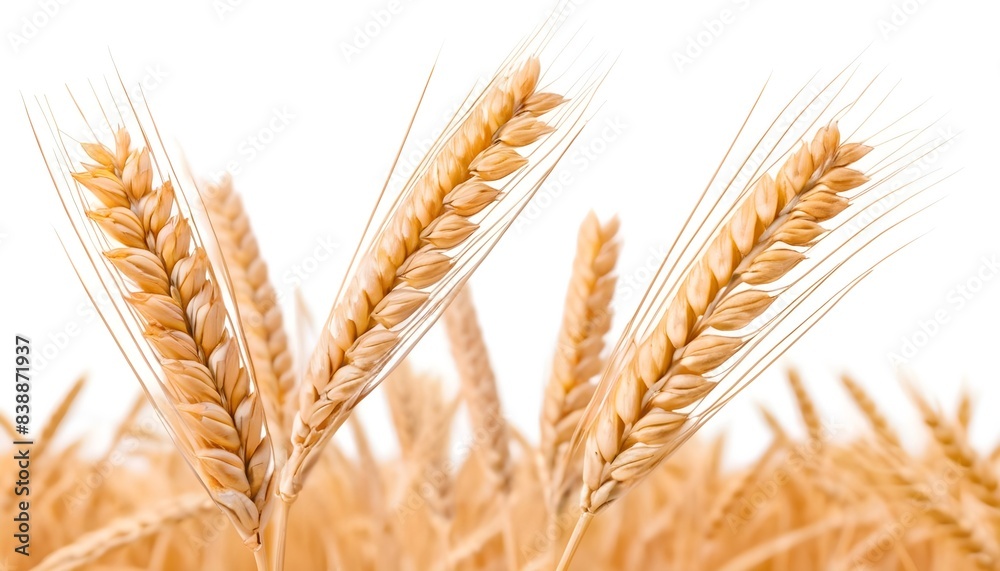 Wheat isolated on white background Wheat isolated on white background