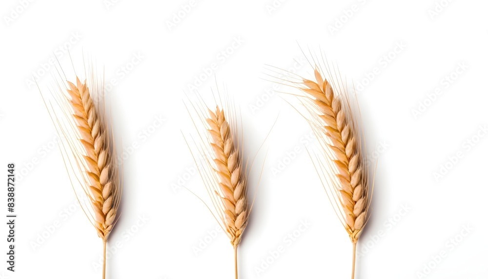 Wheat isolated on white background Wheat isolated on white background