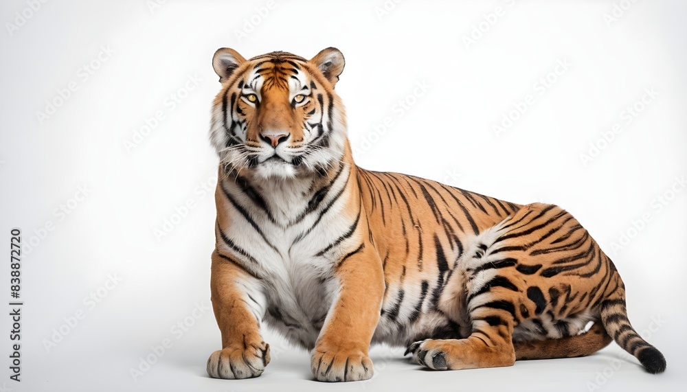Tiger isolated on white background Tiger isolated on white background