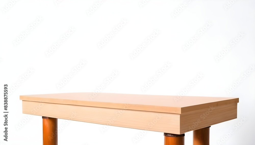 Wooden podium isolated on white background Wooden podium isolated on white background