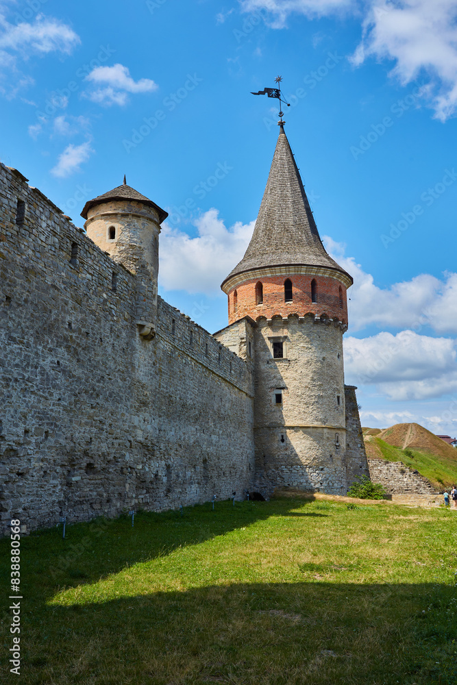 Castle in the historic part of Kamianets-Podilskyi, Ukraine. Castle in the historic part of Kamianets-Podilskyi, Ukraine.