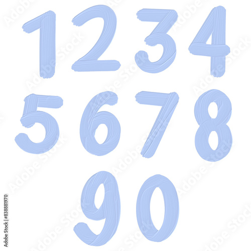 blue numbers series for kids 