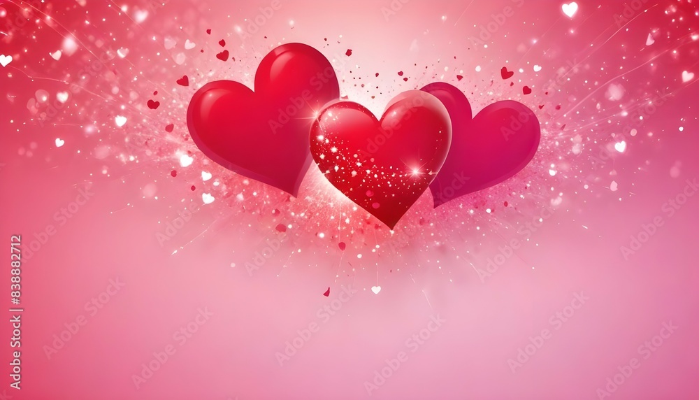 Sparkling Romance - Valentine's Day Celebration Background Sparkling Romance - Valentine's Day Celebration Background