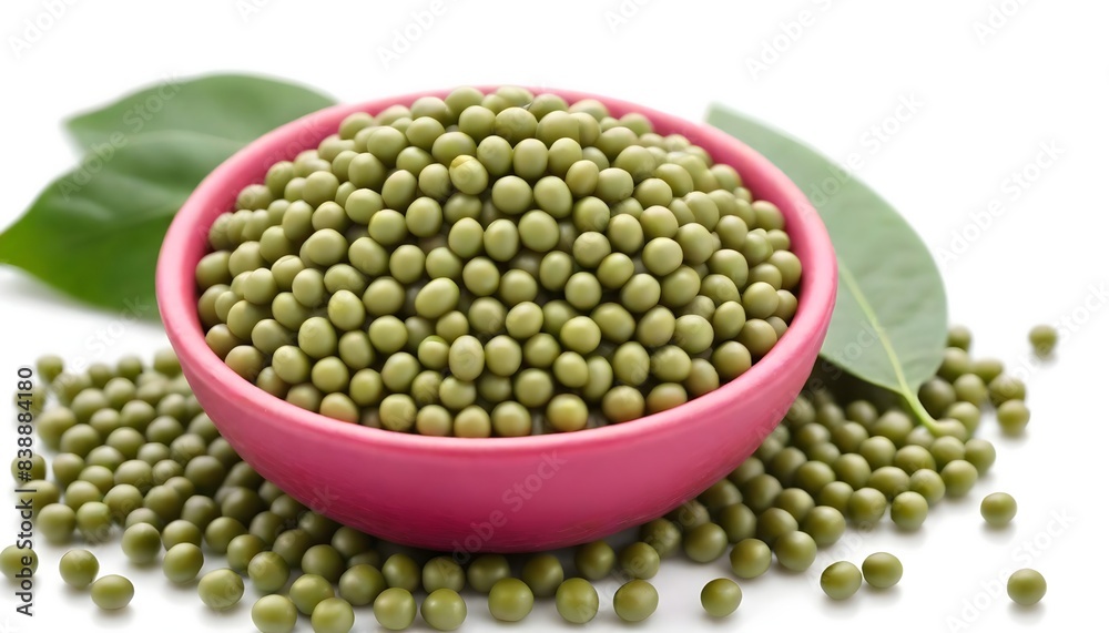 Mung bean isolated on white background Mung bean isolated on white background